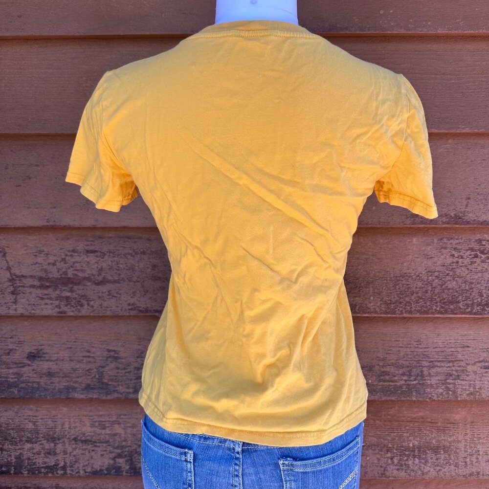 Strong And Pretty Yellow Graphic T-Shirt By Shein Size S - Picture 3 of 9